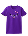 Kyu-T Face - Puppina Cute Girl Puppy Dog Womens Dark T-Shirt-TooLoud-Purple-X-Small-Davson Sales