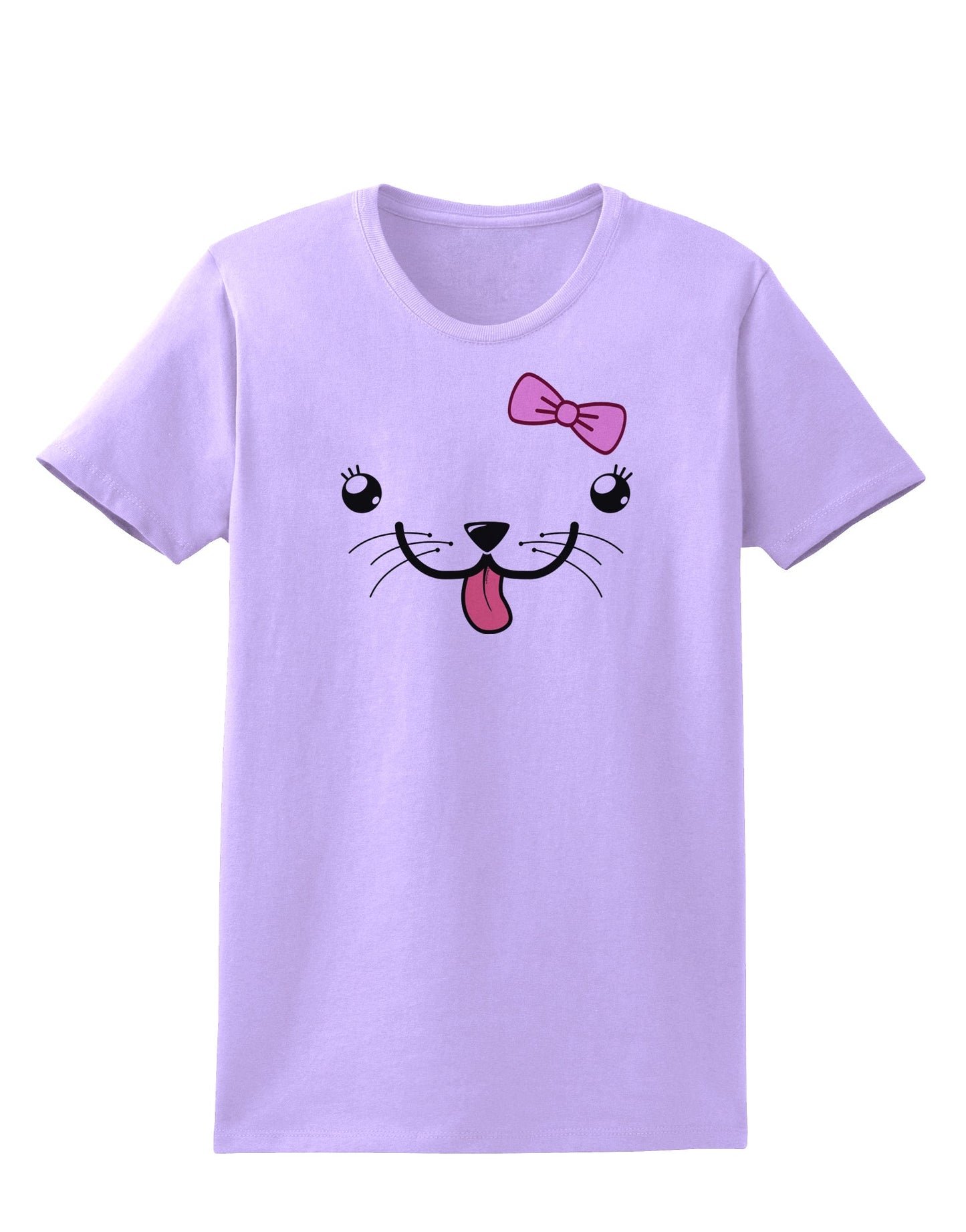 Kyu-T Face - Puppina Cute Girl Puppy Dog Womens T-Shirt-Womens T-Shirt-TooLoud-Lavender-X-Small-Davson Sales