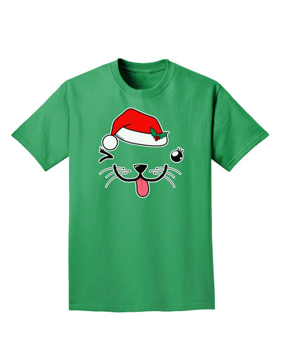 Kyu-T Face Puppina Santa Girl Dog Adult Dark T-Shirt-Mens T-Shirt-TooLoud-Kelly-Green-Small-Davson Sales