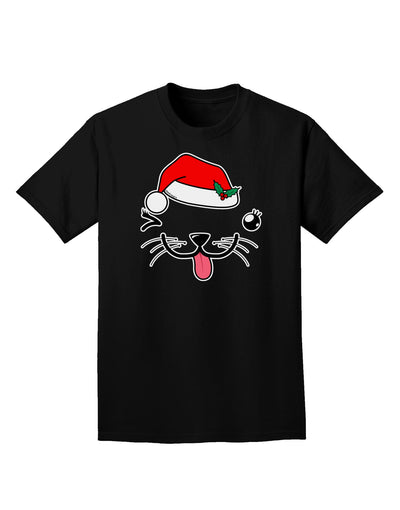 Kyu-T Face Puppina Santa Girl Dog Adult Dark T-Shirt-Mens T-Shirt-TooLoud-Black-Small-Davson Sales