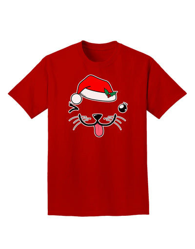 Kyu-T Face Puppina Santa Girl Dog Adult Dark T-Shirt-Mens T-Shirt-TooLoud-Red-Small-Davson Sales