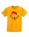 Kyu-T Face Puppina Santa Girl Dog Childrens T-Shirt-Childrens T-Shirt-TooLoud-Gold-X-Small-Davson Sales