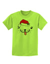 Kyu-T Face Puppina Santa Girl Dog Childrens T-Shirt-Childrens T-Shirt-TooLoud-Lime-Green-X-Small-Davson Sales