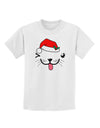 Kyu-T Face Puppina Santa Girl Dog Childrens T-Shirt-Childrens T-Shirt-TooLoud-White-X-Small-Davson Sales