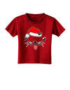 Kyu-T Face Puppina Santa Girl Dog Toddler T-Shirt Dark-Toddler T-Shirt-TooLoud-Red-2T-Davson Sales