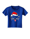 Kyu-T Face Puppina Santa Girl Dog Toddler T-Shirt Dark-Toddler T-Shirt-TooLoud-Royal-Blue-2T-Davson Sales