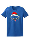 Kyu-T Face Puppina Santa Girl Dog Womens Dark T-Shirt-TooLoud-Royal-Blue-X-Small-Davson Sales