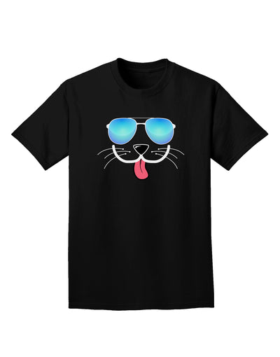 Kyu-T Face - Puppino Cool Sunglasses Adult Dark T-Shirt-Mens T-Shirt-TooLoud-Black-Small-Davson Sales