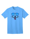 Kyu-T Face - Puppino Cool Sunglasses Adult T-Shirt: A Stylish Addition to Your Wardrobe-Mens T-shirts-TooLoud-Aquatic-Blue-Small-Davson Sales