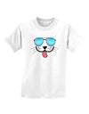 Kyu-T Face - Puppino Cool Sunglasses Childrens T-Shirt-Childrens T-Shirt-TooLoud-White-X-Small-Davson Sales