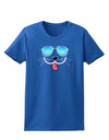 Kyu-T Face - Puppino Cool Sunglasses Womens Dark T-Shirt-TooLoud-Royal-Blue-X-Small-Davson Sales