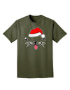 Kyu-T Face Puppino Santa Boy Dog Adult Dark T-Shirt-Mens T-Shirt-TooLoud-Military-Green-Small-Davson Sales