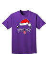 Kyu-T Face Puppino Santa Boy Dog Adult Dark T-Shirt-Mens T-Shirt-TooLoud-Purple-Small-Davson Sales