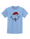 Kyu-T Face Puppino Santa Boy Dog Childrens T-Shirt-Childrens T-Shirt-TooLoud-Light-Blue-X-Small-Davson Sales