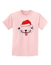 Kyu-T Face Puppino Santa Boy Dog Childrens T-Shirt-Childrens T-Shirt-TooLoud-PalePink-X-Small-Davson Sales