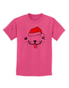 Kyu-T Face Puppino Santa Boy Dog Childrens T-Shirt-Childrens T-Shirt-TooLoud-Sangria-X-Small-Davson Sales