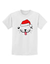 Kyu-T Face Puppino Santa Boy Dog Childrens T-Shirt-Childrens T-Shirt-TooLoud-White-X-Small-Davson Sales