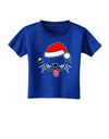 Kyu-T Face Puppino Santa Boy Dog Toddler T-Shirt Dark-Toddler T-Shirt-TooLoud-Royal-Blue-2T-Davson Sales