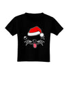 Kyu-T Face Puppino Santa Boy Dog Toddler T-Shirt Dark-Toddler T-Shirt-TooLoud-Black-2T-Davson Sales