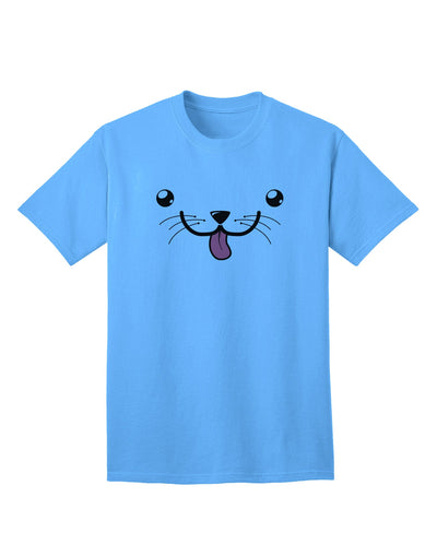 Kyu-T Face - Puppino the Puppy Dog Adult T-Shirt: A Charming Addition to Your Wardrobe-Mens T-shirts-TooLoud-Aquatic-Blue-Small-Davson Sales