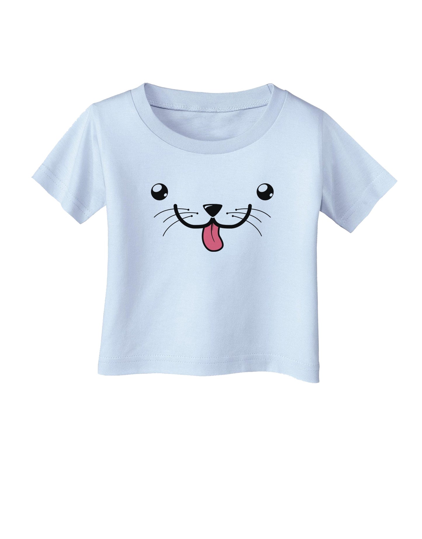 Kyu-T Face - Puppino the Puppy Dog Infant T-Shirt-Infant T-Shirt-TooLoud-Light-Blue-06-Months-Davson Sales