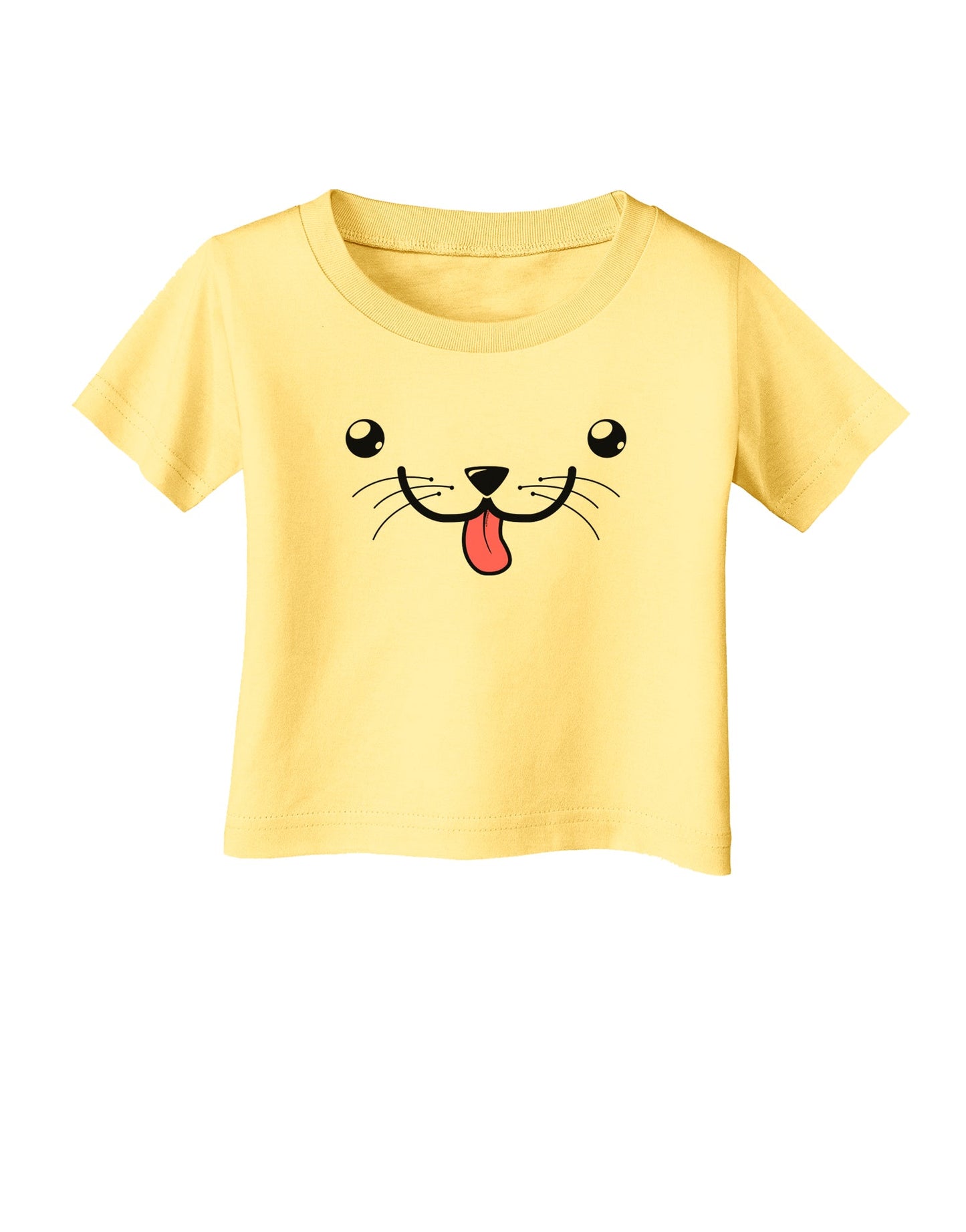 Kyu-T Face - Puppino the Puppy Dog Infant T-Shirt-Infant T-Shirt-TooLoud-Daffodil-Yellow-06-Months-Davson Sales