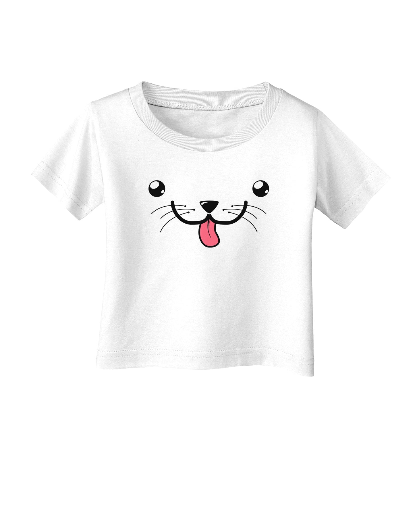 Kyu-T Face - Puppino the Puppy Dog Infant T-Shirt-Infant T-Shirt-TooLoud-White-06-Months-Davson Sales