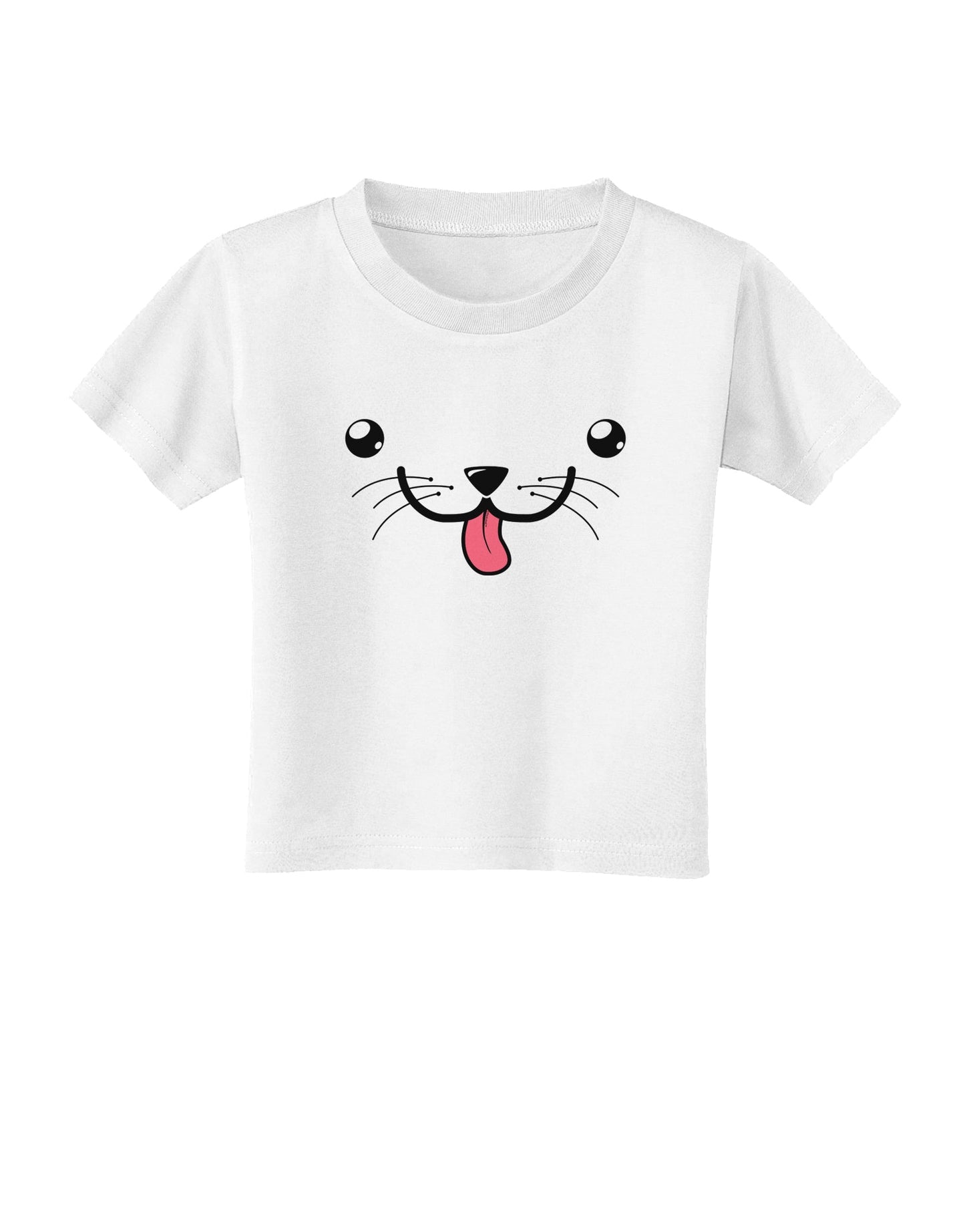 Kyu-T Face - Puppino the Puppy Dog Toddler T-Shirt-Toddler T-Shirt-TooLoud-White-2T-Davson Sales