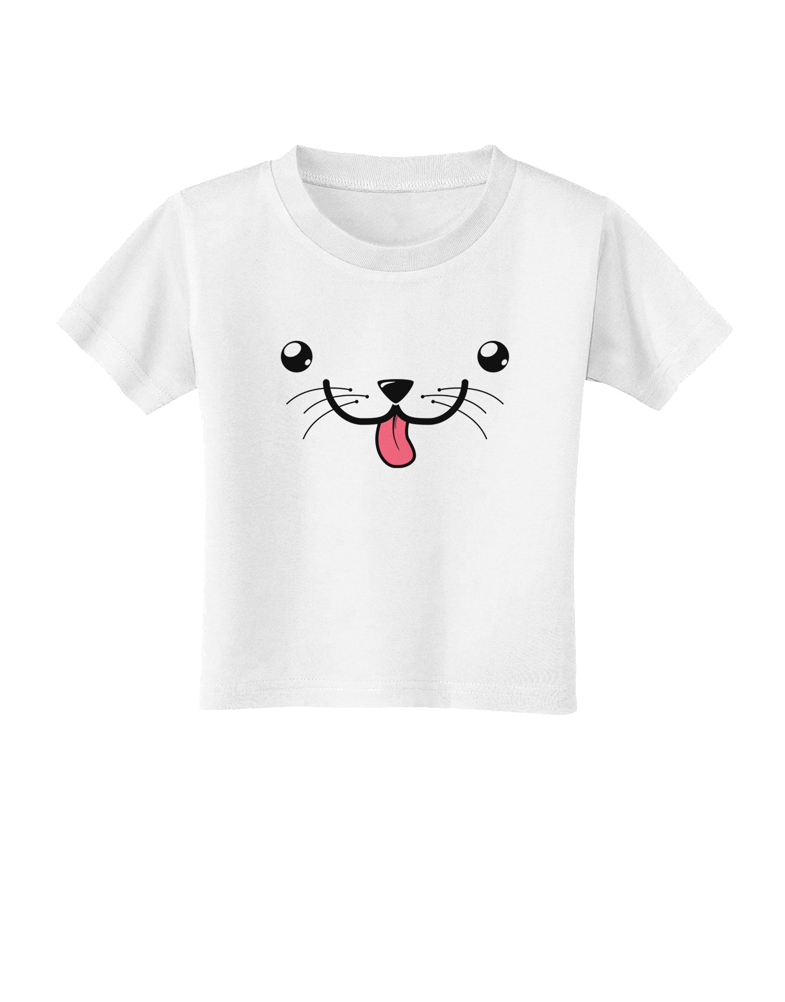 Kyu-T Face - Puppino the Puppy Dog Toddler T-Shirt-Toddler T-Shirt-TooLoud-White-2T-Davson Sales