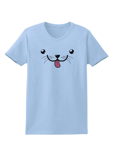 Kyu-T Face - Puppino the Puppy Dog Womens T-Shirt-Womens T-Shirt-TooLoud-Light-Blue-X-Small-Davson Sales