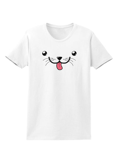 Kyu-T Face - Puppino the Puppy Dog Womens T-Shirt-Womens T-Shirt-TooLoud-White-X-Small-Davson Sales