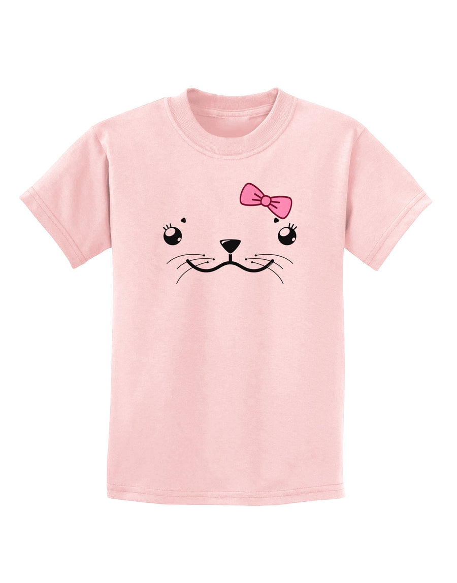 Kyu-T Face - Sealia Cute Girl Seal Childrens T-Shirt-Childrens T-Shirt-TooLoud-White-X-Small-Davson Sales