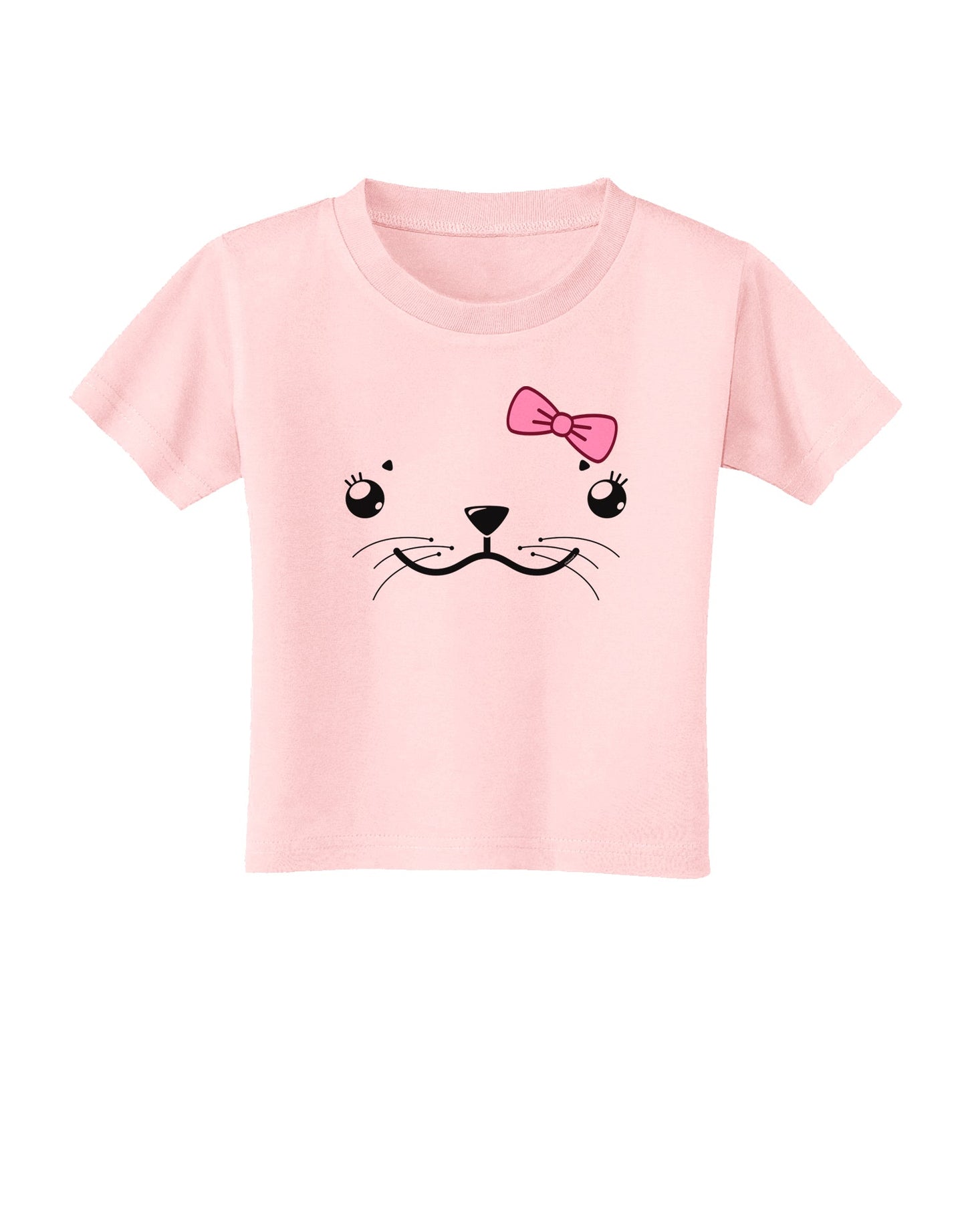 Kyu-T Face - Sealia Cute Girl Seal Toddler T-Shirt-Toddler T-Shirt-TooLoud-Light-Pink-2T-Davson Sales