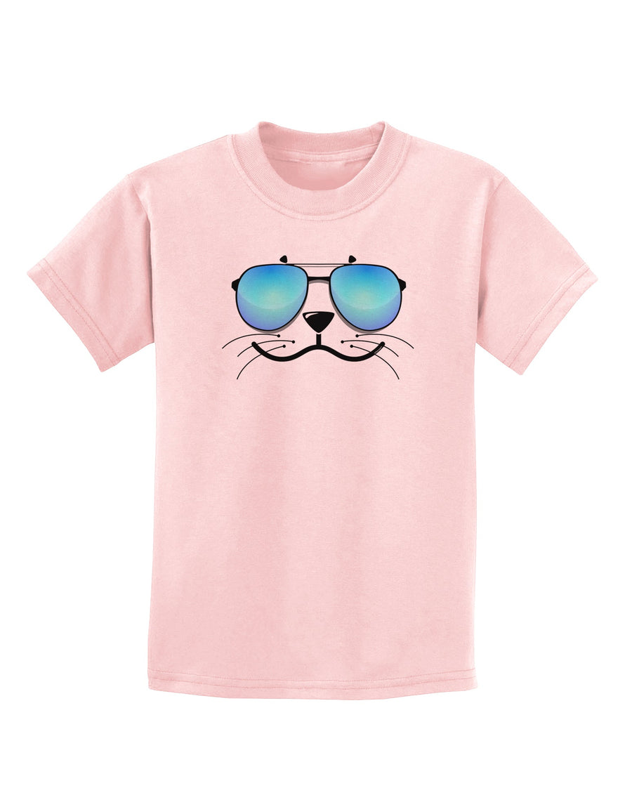 Kyu-T Face - Sealie Cool Sunglasses Childrens T-Shirt-Childrens T-Shirt-TooLoud-White-X-Small-Davson Sales