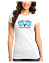 Kyu-T Face - Sealie Cool Sunglasses Juniors T-Shirt-Womens Juniors T-Shirt-TooLoud-White-Juniors Fitted XS-Davson Sales