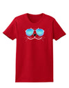 Kyu-T Face - Sealie Cool Sunglasses Womens Dark T-Shirt-TooLoud-Red-X-Small-Davson Sales