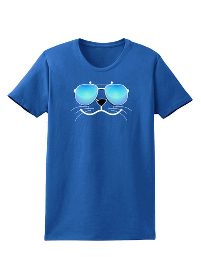 Kyu-T Face - Sealie Cool Sunglasses Womens Dark T-Shirt-TooLoud-Royal-Blue-X-Small-Davson Sales