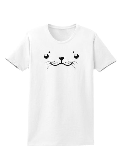 Kyu-T Face - Sealie the Cute Seal Womens T-Shirt-Womens T-Shirt-TooLoud-White-X-Small-Davson Sales