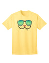 Kyu-T Face - Snaggle Cool Sunglasses Adult T-Shirt: A Stylish Addition to Your Wardrobe-Mens T-shirts-TooLoud-Yellow-Small-Davson Sales