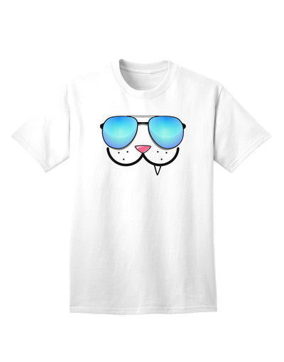 Kyu-T Face - Snaggle Cool Sunglasses Adult T-Shirt: A Stylish Addition to Your Wardrobe-Mens T-shirts-TooLoud-White-Small-Davson Sales