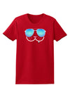 Kyu-T Face - Snaggle Cool Sunglasses Womens Dark T-Shirt-TooLoud-Red-X-Small-Davson Sales