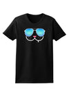 Kyu-T Face - Snaggle Cool Sunglasses Womens Dark T-Shirt-TooLoud-Black-X-Small-Davson Sales