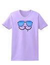 Kyu-T Face - Snaggle Cool Sunglasses Womens T-Shirt-Womens T-Shirt-TooLoud-Lavender-X-Small-Davson Sales
