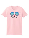 Kyu-T Face - Snaggle Cool Sunglasses Womens T-Shirt-Womens T-Shirt-TooLoud-PalePink-X-Small-Davson Sales
