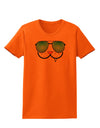 Kyu-T Face - Snaggle Cool Sunglasses Womens T-Shirt-Womens T-Shirt-TooLoud-Orange-X-Small-Davson Sales