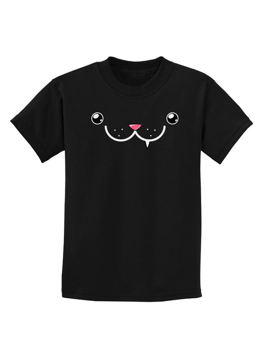Kyu-T Face - Snaggle the critter Childrens Dark T-Shirt-Childrens T-Shirt-TooLoud-Black-X-Small-Davson Sales