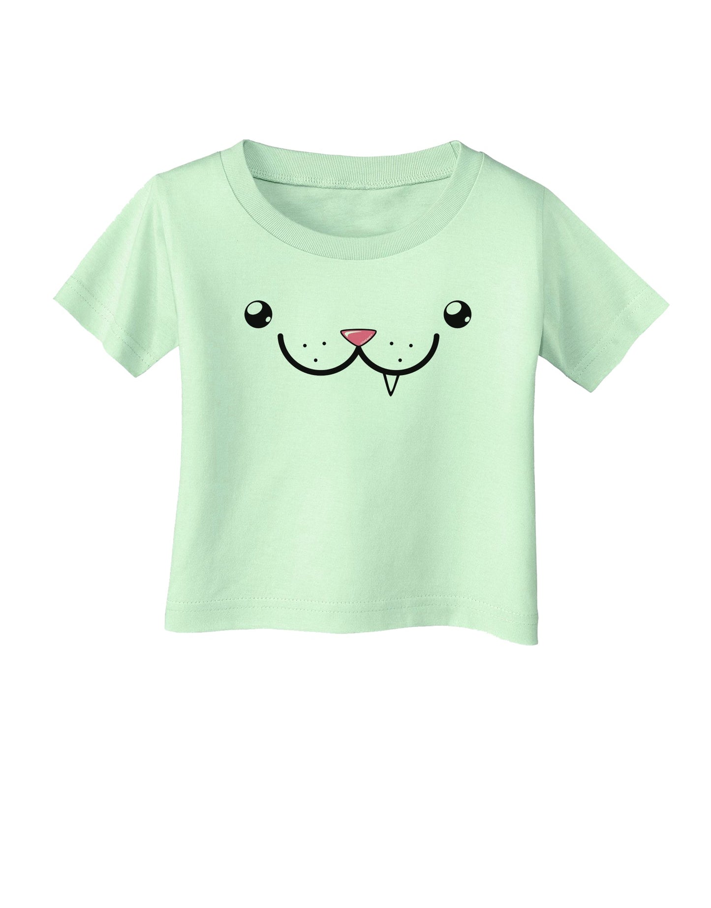 Kyu-T Face - Snaggle the critter Infant T-Shirt-Infant T-Shirt-TooLoud-Light-Green-06-Months-Davson Sales