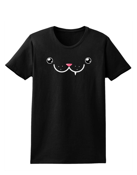Kyu-T Face - Snaggle the critter Womens Dark T-Shirt-TooLoud-Black-X-Small-Davson Sales