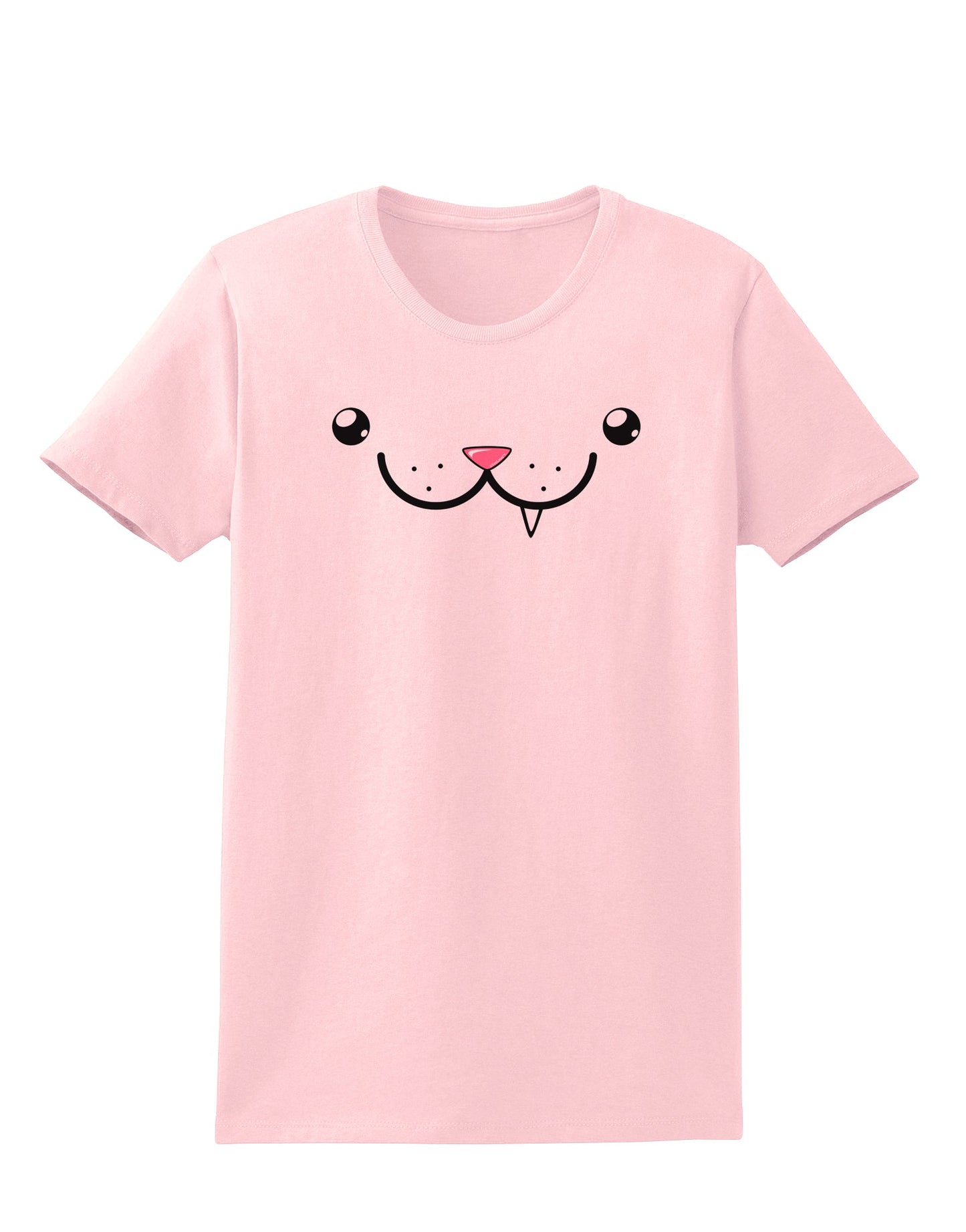 Kyu-T Face - Snaggle the critter Womens T-Shirt-Womens T-Shirt-TooLoud-PalePink-X-Small-Davson Sales