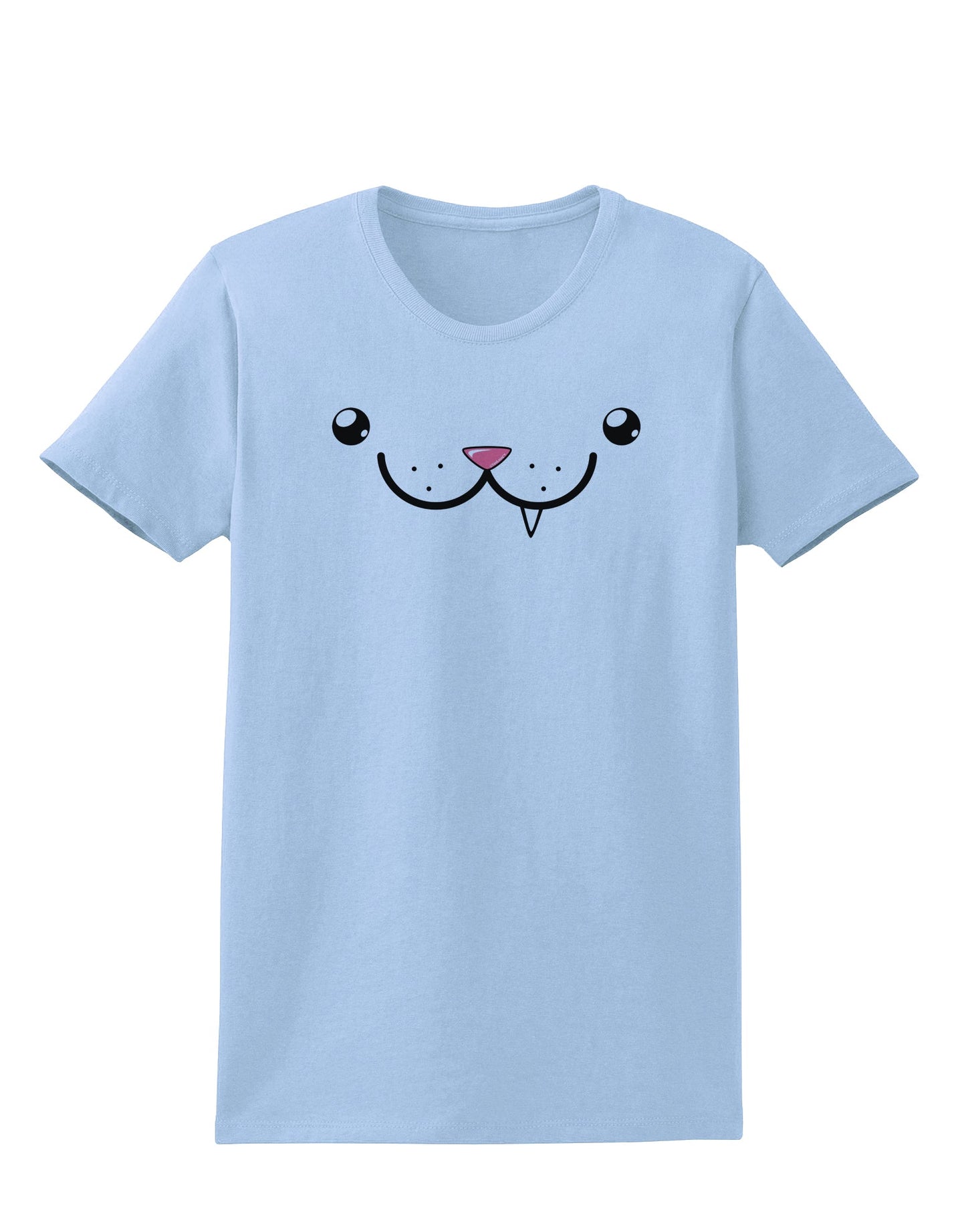 Kyu-T Face - Snaggle the critter Womens T-Shirt-Womens T-Shirt-TooLoud-Light-Blue-X-Small-Davson Sales